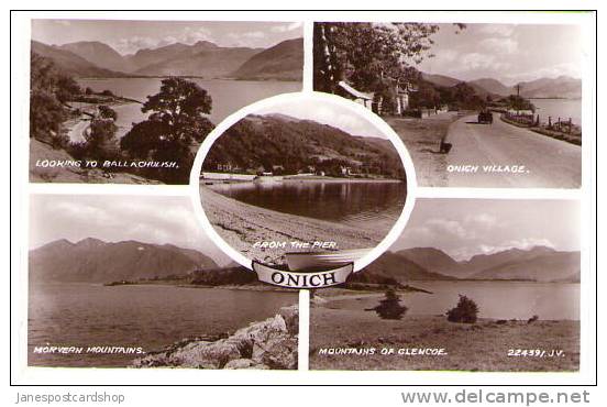 ONICH Multi-View PCd  - REAL  PHOTOS - Inverness Shire SCOTLAND - Inverness-shire