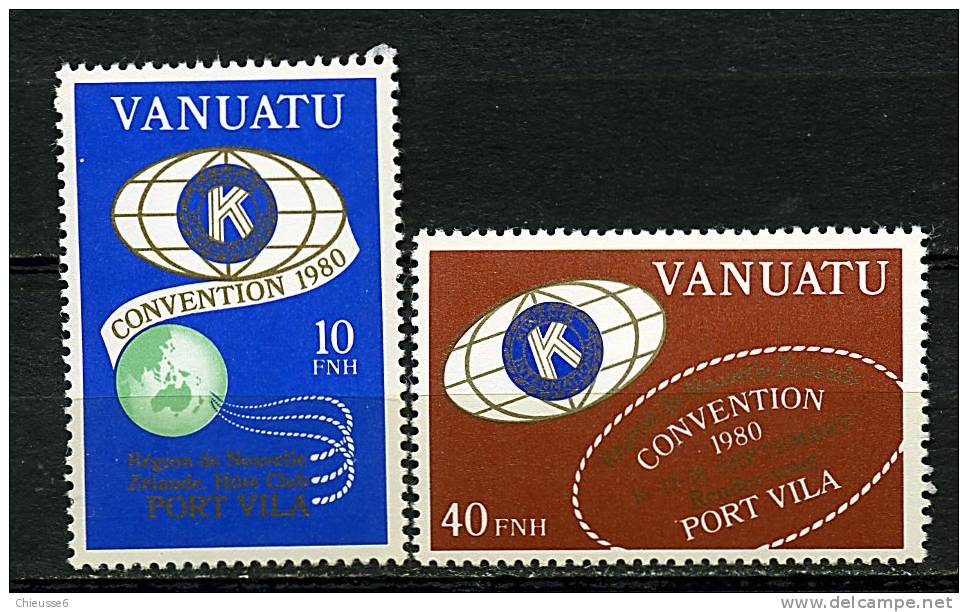 Vanuatu ** N° 613/614 - Convention Du "Kiwanis International (français) - Vanuatu (1980-...)