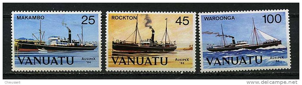 Vanuatu ** N° 699 à 701 - "Ausipex 84" Bateaux - Vanuatu (1980-...)