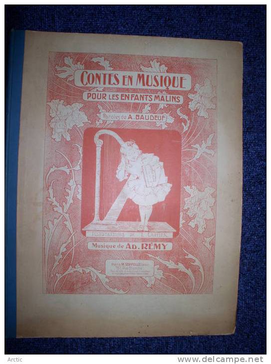 CONTES EN MUSIQUE Pour Les Enfants Malins . A. BAUDEUF . L. LANTIER . Ad REMY - Musique