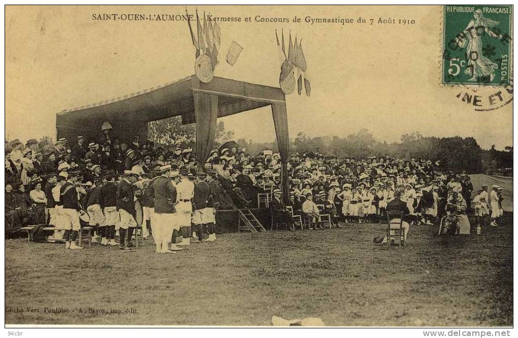 CPA (95)   SAINT OUEN L AUMONE    Kermesse Et Concours De Gymnastique Du 7 Aout 1910 - Saint-Ouen-l'Aumône
