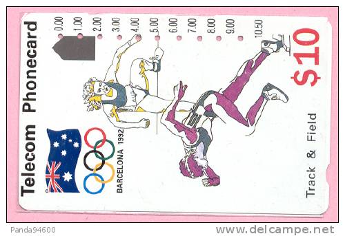 Australie Jeux Olympiques Barcelone 1992 Athletisme Telecom Australia - Jeux Olympiques