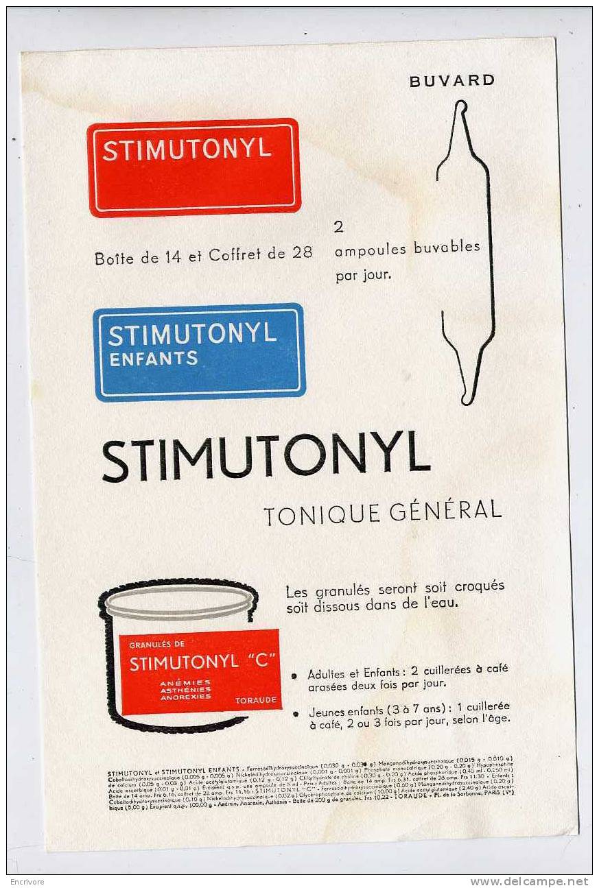 Buvard STIMUTONYL - Drogerie & Apotheke