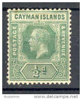 Cayman Islands 1912-20 SG. 41   ½ D King George V Wmk Mult Crown CA MH - Kaimaninseln