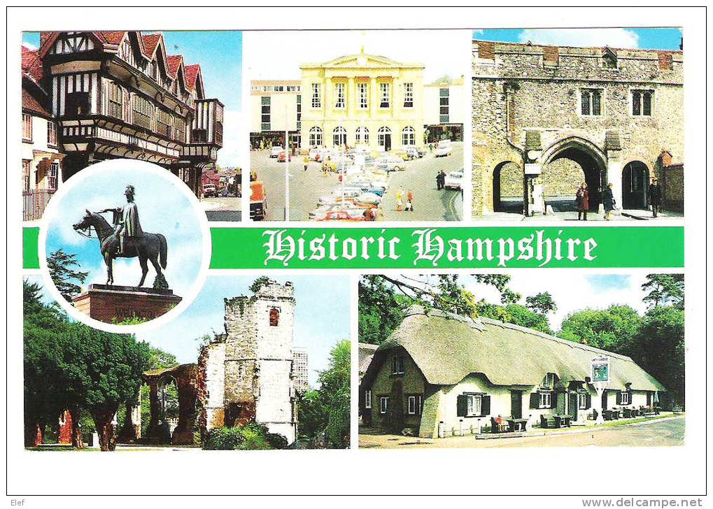 HISTORIC HAMPSHIRE:The Wellington Monument,ALDERSHOT;High Street, ANDOVER;Holy Ghost Ruins,BASINGSTOKE;Tudor House; TB - Otros & Sin Clasificación