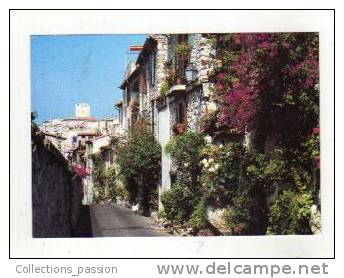 Cp, 06, Antibes, La Rue Du Haut Castelet : Accès Fleuri Au Coeur De La Vieille Ville, écrite - Antibes - Old Town