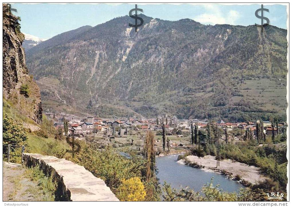 MOUTIERS Savoie 73 : Vue Générale Et L'Isère  1963 - Moutiers