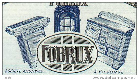 FOBRUX (Les Fonderies Bruxelloises) - Type Bleu - Industrie