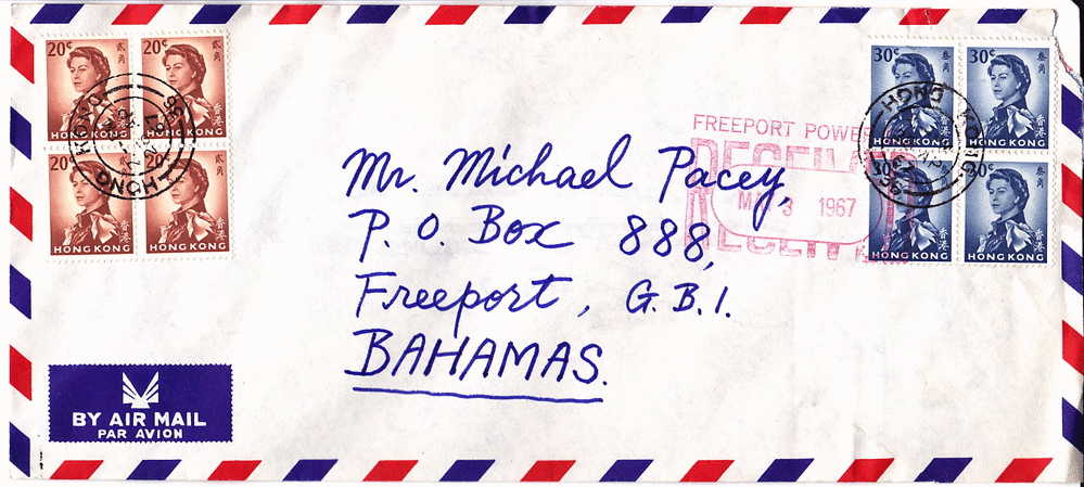 1967  Air Mail Letter To The Bahamas - Storia Postale