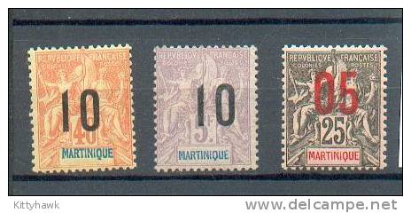 MART 152 - YT 79 à 81 * - Le YT 81 Présente De Légères Adhérences Noires Au Verso - Unused Stamps