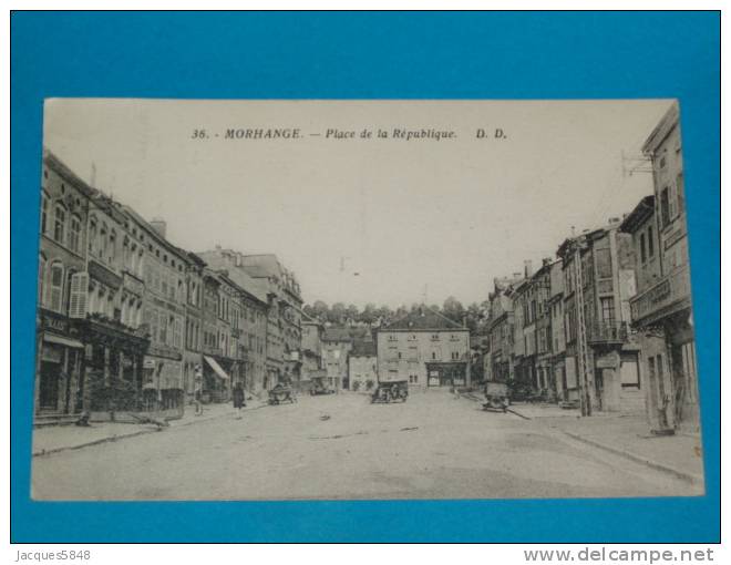 57) Morhange - N° 36 - Place De La République  -  Année 1937 - EDIT - DD - Morhange