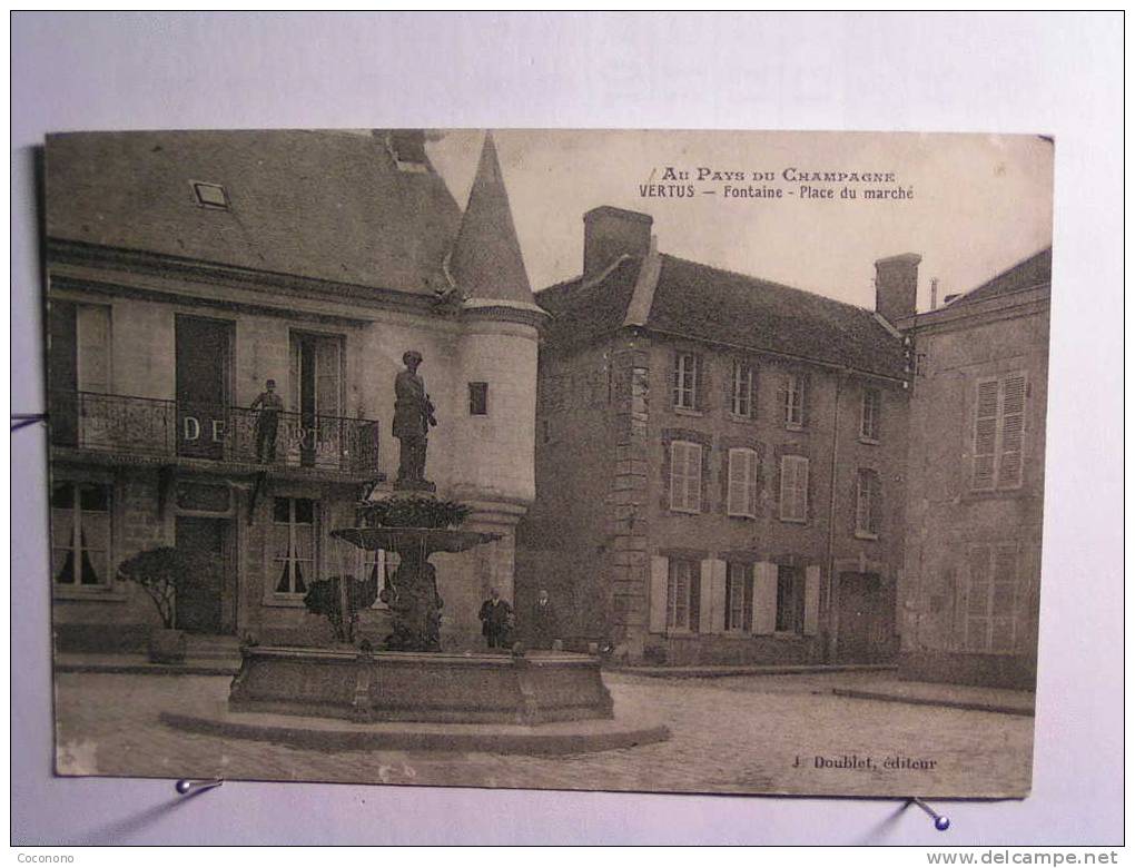 Vertus - Fontaine - Place Du Marché - Vertus