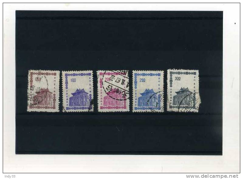 - ENSEMBLE DE TIMBRE DE TAIWAN . 1963 - Used Stamps