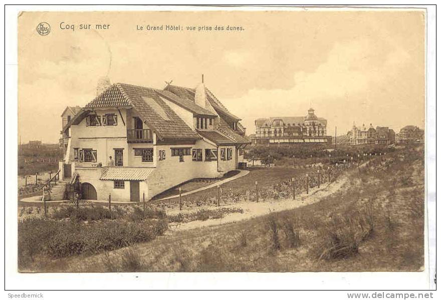 15994 De Haan - Coq Sur Mer * Le Grand Hotel , Vue Prise Des Dunes (Nels Coq 1) - De Haan