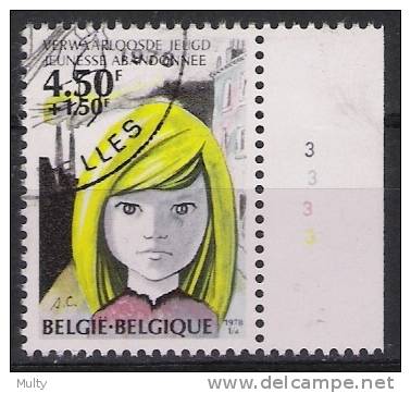 Belgie OCB 1881 (0) Met Plaatnummer 3. - 1971-1980