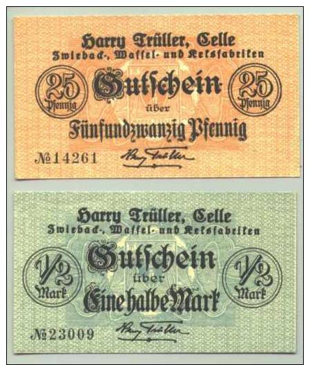 29221 Celle. Fa.-Notgeld 2 X 1918 ? (1028651) - [11] Emissioni Locali