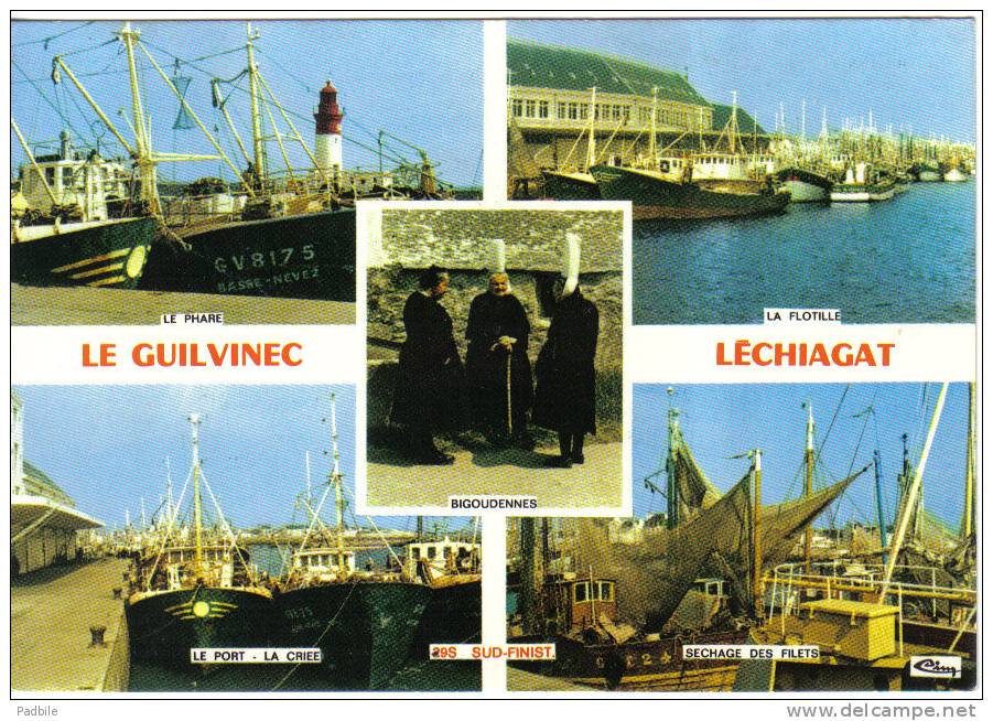 Carte Postale 29. Le Guilvinec  Léchiagat   Flottille De Pêche Trés Beau Plan - Guilvinec