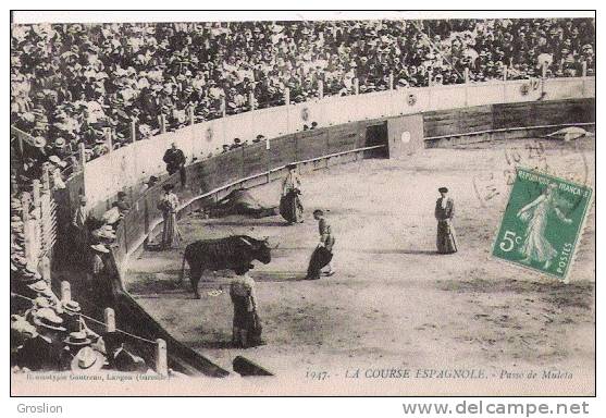 LA COURSE ESPAGNOLE 1947 PASSO DE MULETA    1913 - Stiere