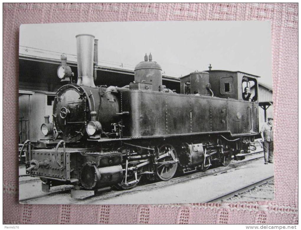 Thématique: Ferroviaire   1 CPM (SUISSE)  Echallens Locomotive Mallet G 2 X 2/2 N° 1 - Bahnhöfe Ohne Züge