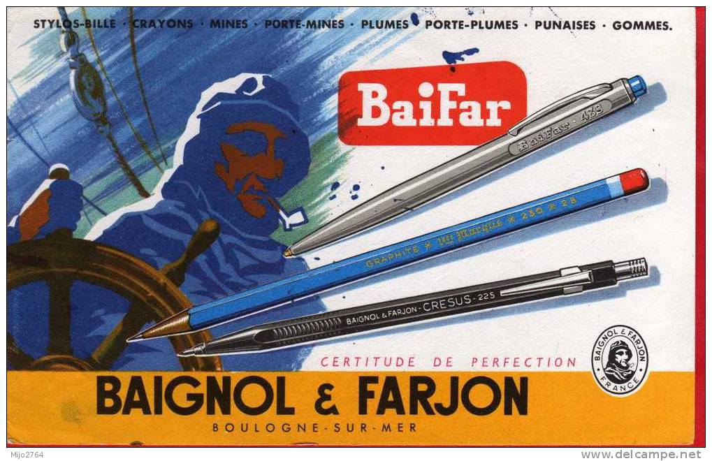 BUVARD  BAIGNOL ET FARJON - Stationeries (flat Articles)