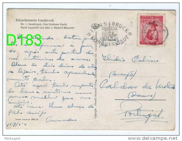 Innsbruck Kongresstadt 1954 - Caixa # 8 - Covers & Documents