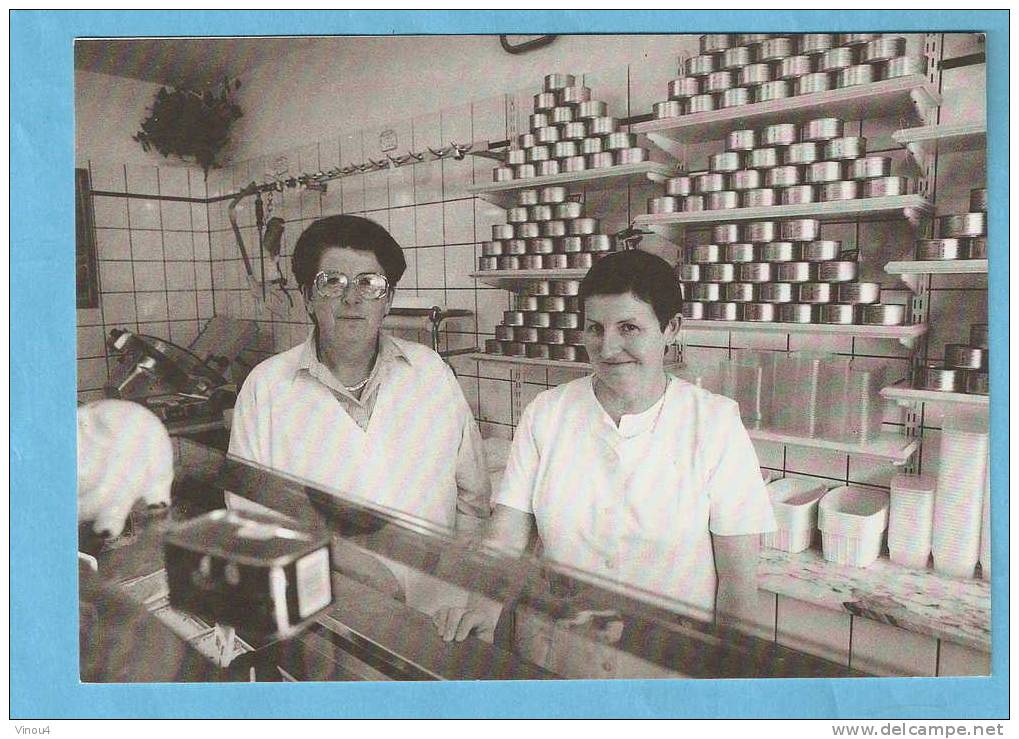 CP- Annick Quédeville Et Solange Perron Dans La Charcuterie ''La Terrine Fouëtaise '' - Le  Faouët - Morbihan - Händler