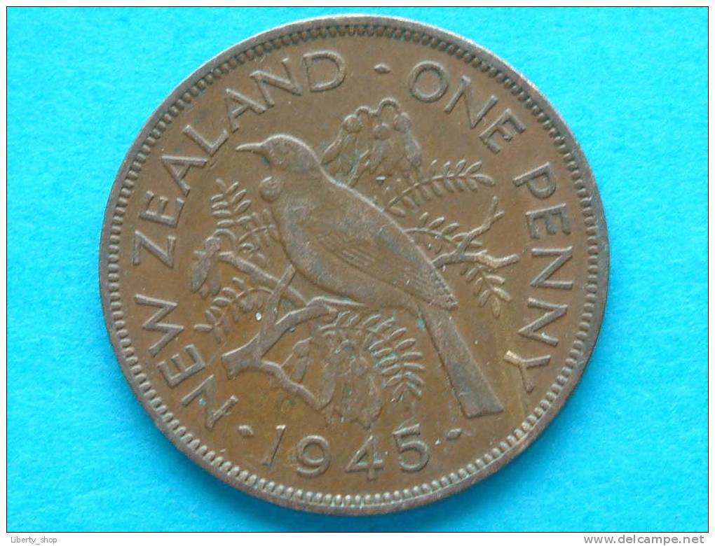 ONE PENNY 1945 / KM 13 ( For Grade, Please See Photo ) ! - Nouvelle-Zélande