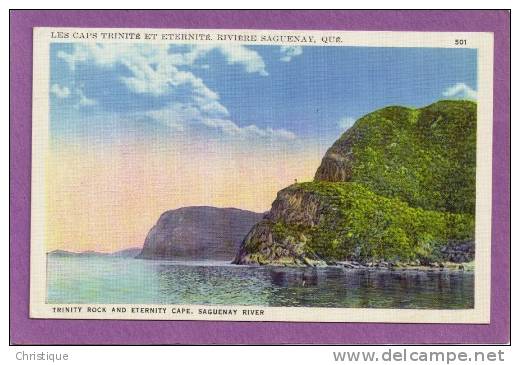 Les Caps Trinite Et Eternite, Riviere Saguenay, Quebec.  1930-40s - Saguenay