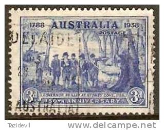 AUSTRALIA - Used 1937 3d New South Wales. Scott 164 - Oblitérés