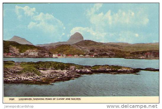 LOCHINVER Shows Peaks CANISP & SUILVEN - Sutherlandshire - Highlands - SCOTLAND - Sutherland