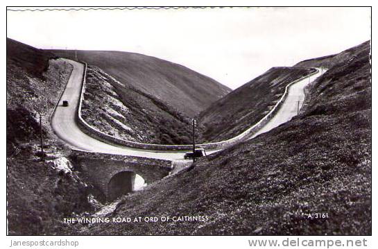 WINDING RD ORD O' Caithnesshire - REAL PHOTO PCd - Highlands - SCOTLAND - Caithness