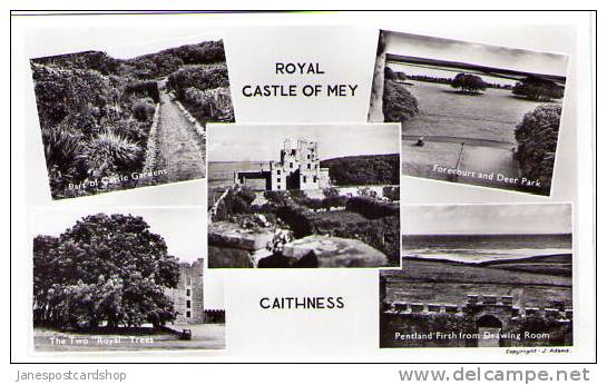 Royal CASTLE Of MEY Caithnesshire - Multi-View  REAL PHOTO PCd - Highlands - SCOTLAND - Caithness