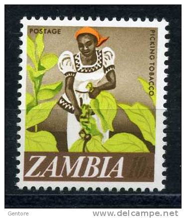 ZAMBIA  1968 Definitive Set  (odd Value) Yvert Cat. N° 43-44  Absolutely Perfect MNH ** - Zambia (1965-...)