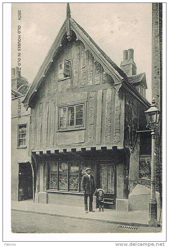 Postal , HASTINGS  1906 ( Inglaterra)Old House , Post Card, Postkarte - Brieven En Documenten