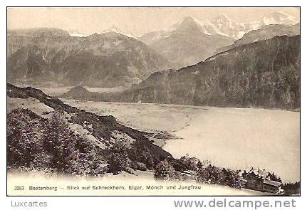 3283.BEATENBERG .BLICK AUF SCHRECKHORN .EIGER.MÖNCH UND JUNGFRAU. - Beatenberg