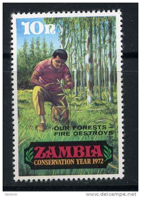 ZAMBIA 1972 Nature Conservation (odd Value) Yvert Cat. N° 82  Absolutely Perfect MNH ** - Zambia (1965-...)