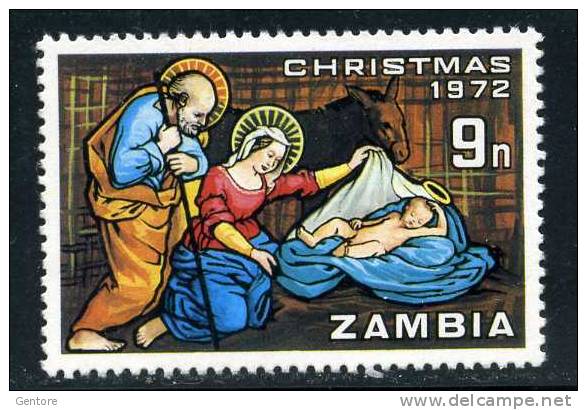 ZAMBIA 1972 Christmas (odd Value) Yvert Cat. N° 90  Absolutely Perfect MNH ** - Zambie (1965-...)