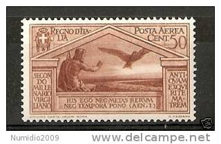 1930 REGNO VIRGILIO POSTA AEREA 50 CENT MNH ** - Luftpost