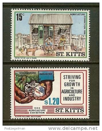 SAINT KITTS 1986 MNH Stamp(s) Agriculture 178-179 - Agriculture