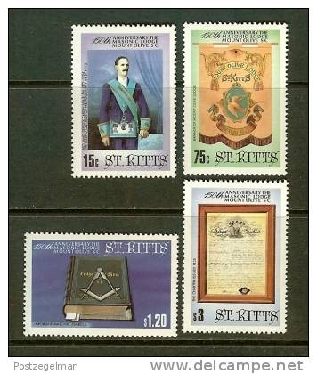 SAINT KITTS 1985 MNH Stamp(s) Mount Olive Lodge 164-167 - St.Kitts And Nevis ( 1983-...)