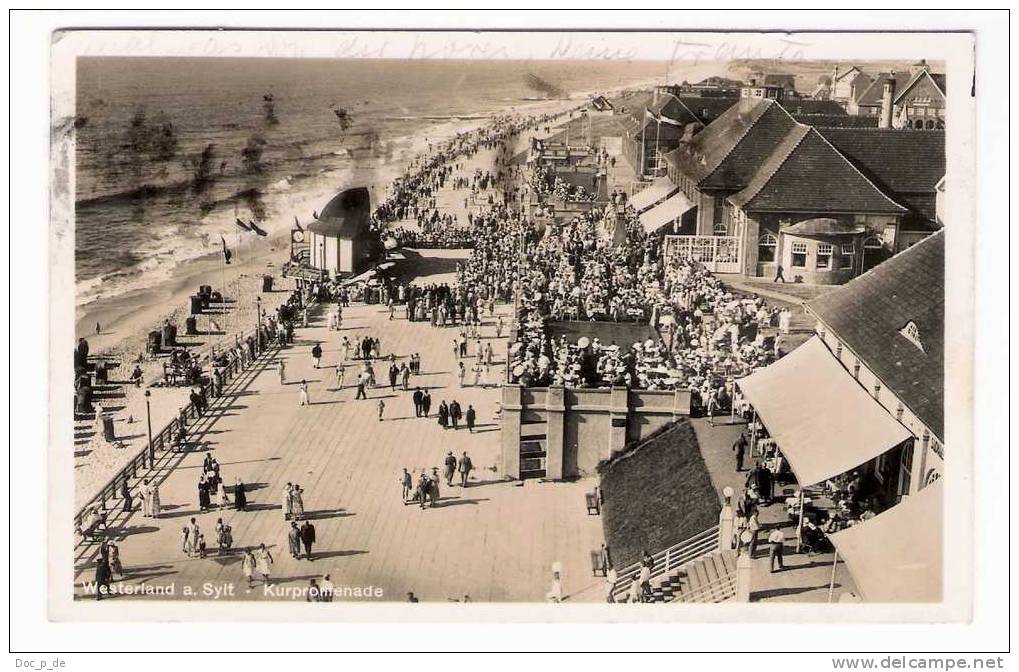 Deutschland - Sylt - Westerland - Kurpromenade - 1935 - Sylt