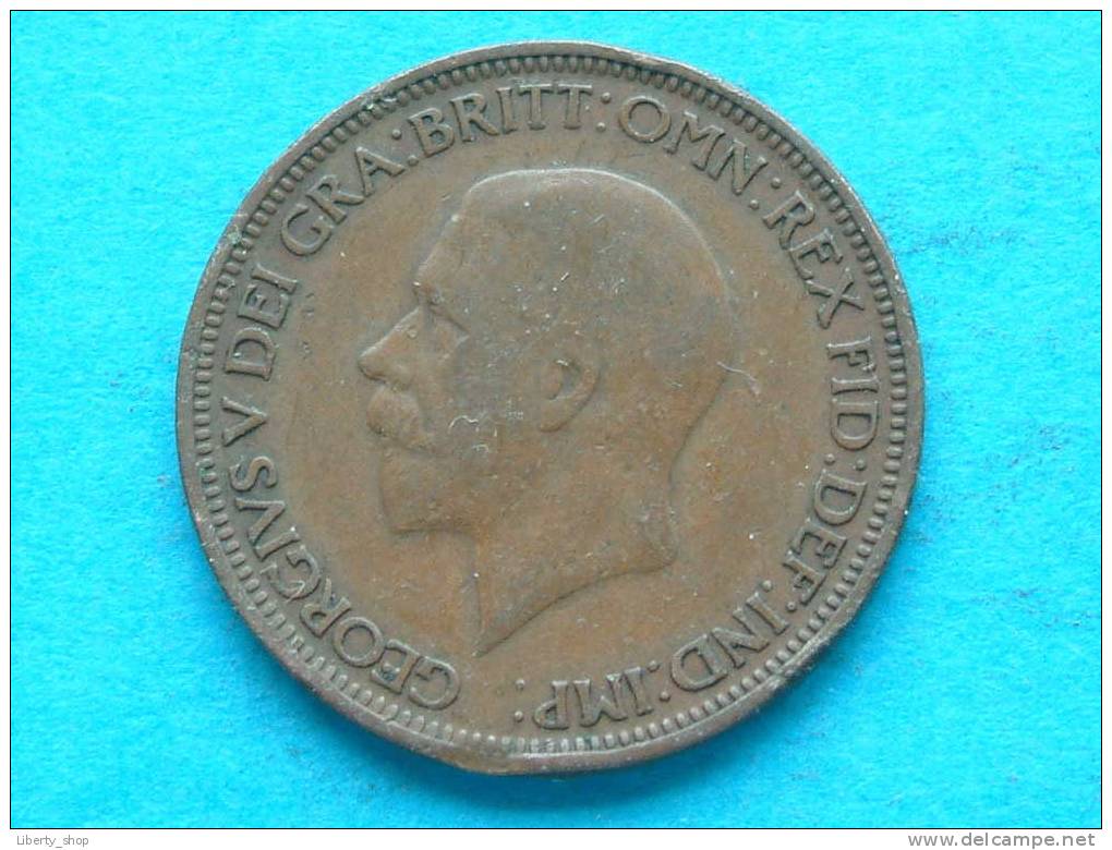 1931 HALF PENNY / KM 837 ( For Grade, Please See Photo ) ! - C. 1/2 Penny