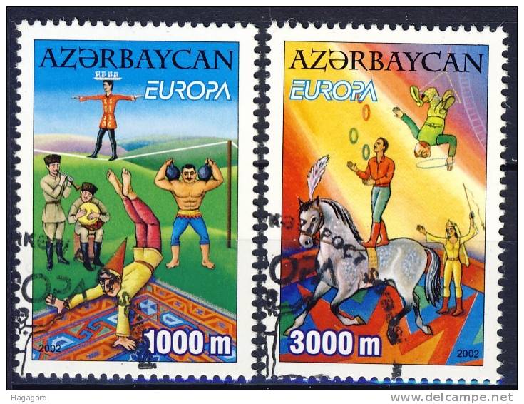 ##Azerbaijan 2002. EUROPE/CEPT. Circus. Michel 513-14A. Cancelled(o) - Azerbaïdjan