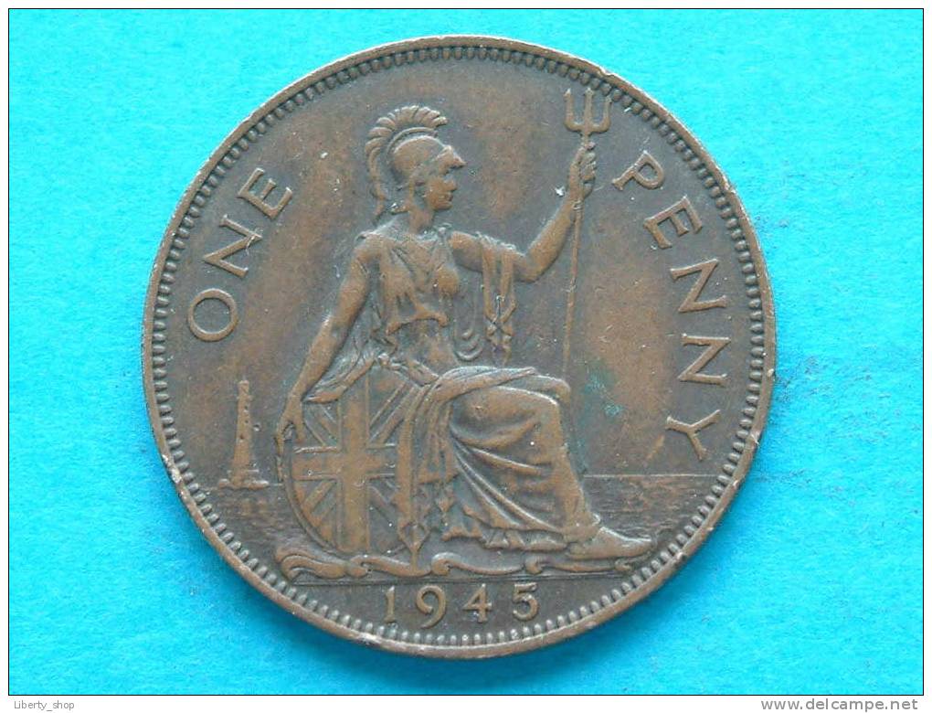1945 PENNY / KM 845 ( For Grade, Please See Photo ) ! - D. 1 Penny