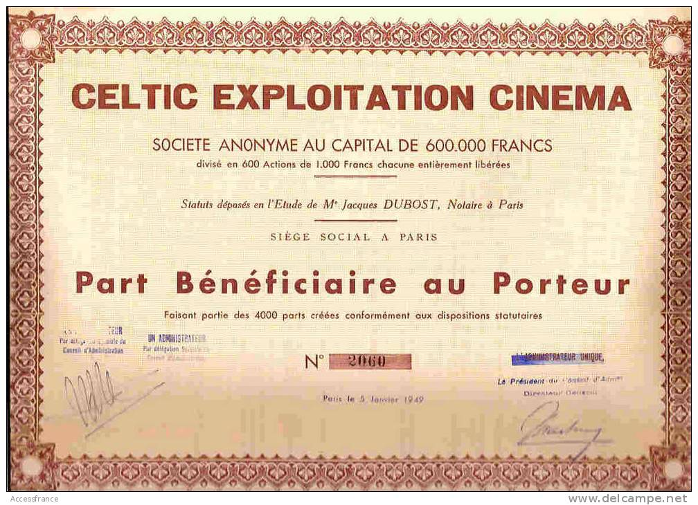 CELTIC EXPLOITATION CINEMA (P.B) - Cinema & Teatro