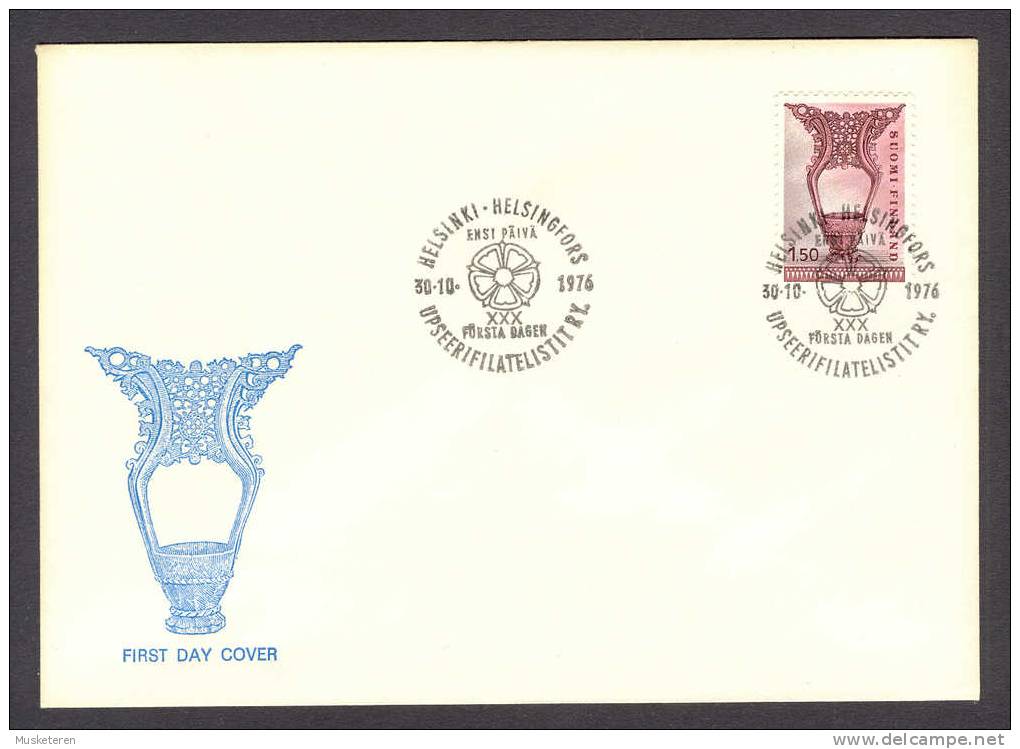 Finland 1976 FDC Cover Volkskunst Peoples Art - FDC