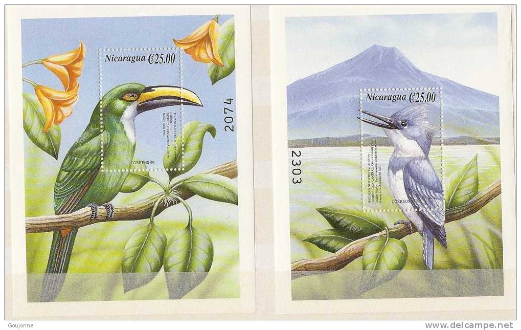 NICARAGUA  Faune Oiseaux  BF 291 292 ** Numérotés - Kolibries