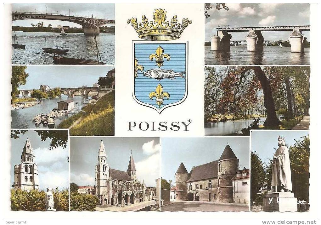 Yvelines :  POISSY    Vues   En  1962 - Poissy