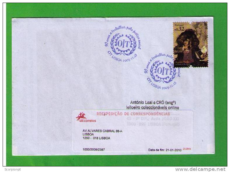 OIT Intern. Organizations Social Justice Circulate Cover Portugal 2009 Sp1246 - Postal Logo & Postmarks