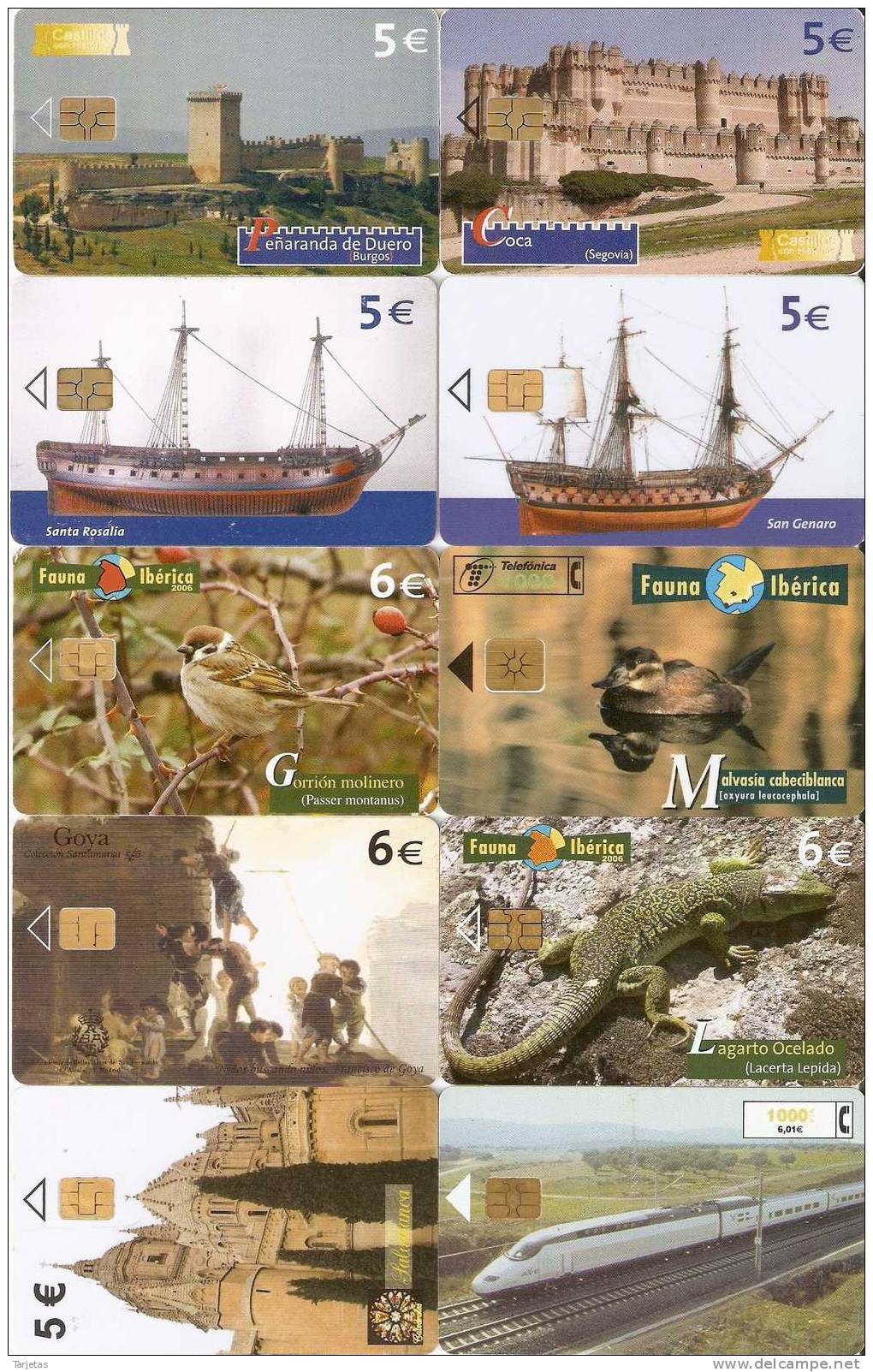 ¡¡OFERTA!! LOTE DE 50 TARJETAS DIFERENTES DE ESPAÑA - Collections